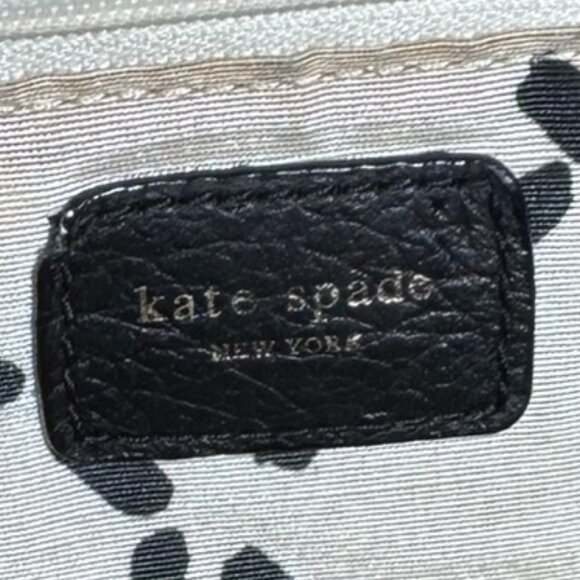 Kate Spade Black Pebbled Leather Turn-Lock Satchel - Picture 12 of 15